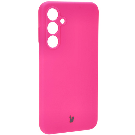 Silikonowe etui Bizon Soft Case do Galaxy A55 5G, neonowo-różowe