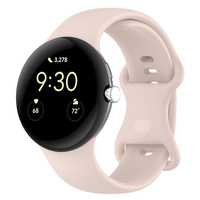 Silikonowy pasek Bizon Strap Watch Silicone S do Google Pixel Watch 3/Watch 2/Watch 1 41mm, jasnoróżowy