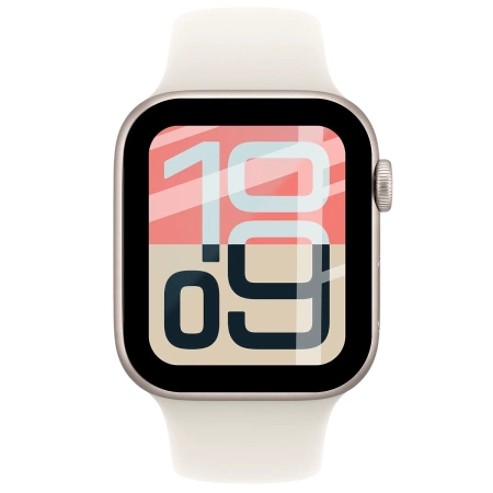 Szkło hybrydowe Bizon Glass Watch Edge Hybrid dla Apple Watch SE 3 / SE 2 / SE / 6 / 5 / 4 (40 mm), czarne