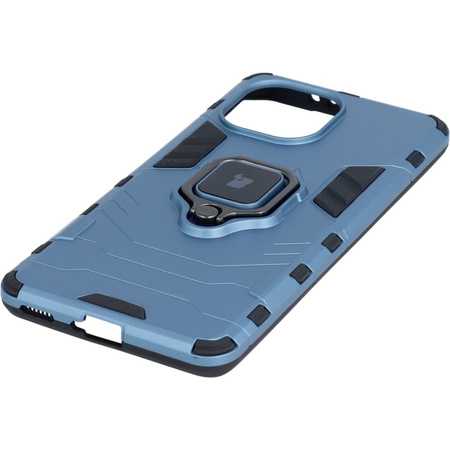 Etui Bizon Case Armor Ring do Xiaomi Mi 11, niebieskie