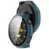 Etui ze szkłem do zegarka Bizon Case Watch Adamo do Huawei Watch GT6 Pro 46 mm, zielone