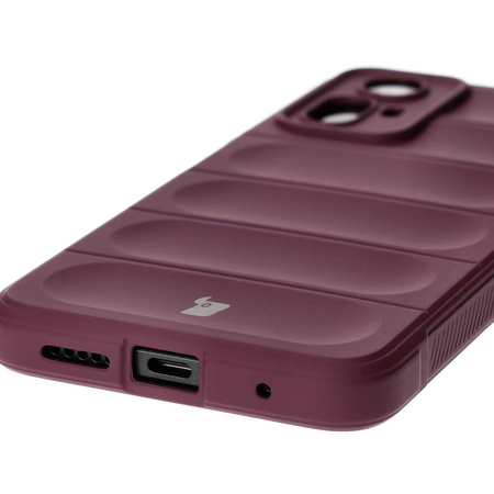 Pancerne etui Bizon Case Tur do Xiaomi Redmi Note 12S, burgundowe