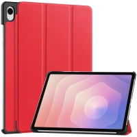 Etui z klapką Bizon Case Tab Croc do Galaxy Tab S11, czerwone