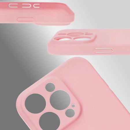 Etui Bizon Case Łupka do iPhone 16 Pro, różowe