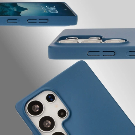 Etui Bizon Case Łupka do Galaxy S25 Ultra, niebieskie