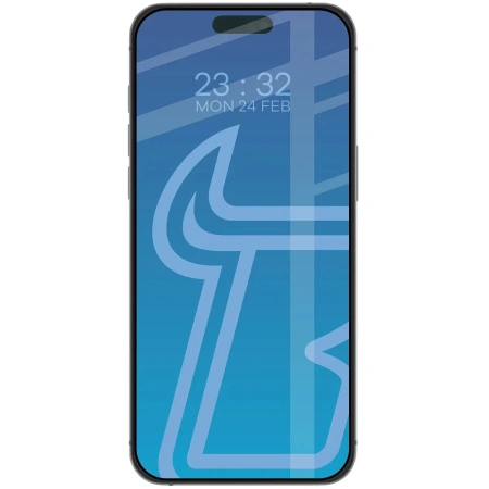 Etui z pierścieniem magnetycznym + szkło hartowane Bizon MatteO Pack do iPhone 17 Pro Max, przydymione-beżowe