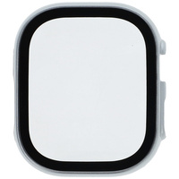 Etui Bizon Case+Glass do Apple Watch Ultra 49mm, srebrne