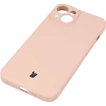 Etui Bizon Case Silicone do iPhone 14, jasnoróżowe