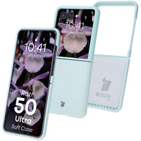 Silikonowe etui Bizon Soft Case do Motorola Razr 50 Ultra, jasnoniebieskie