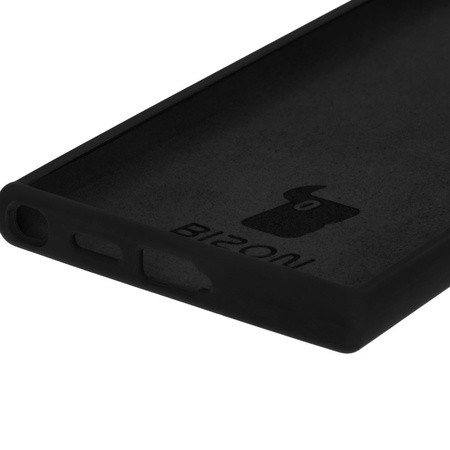 Silikonowe etui Bizon Soft Case do Galaxy S24 Ultra, czarne
