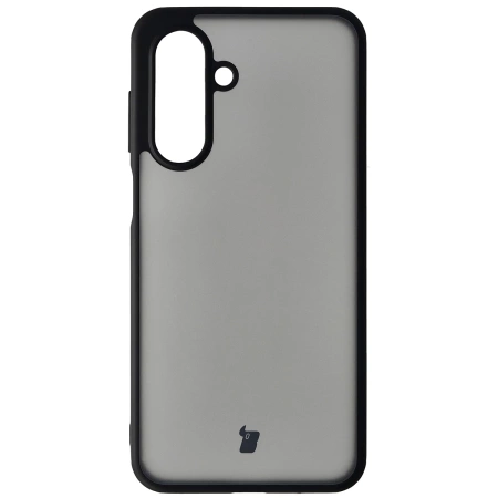 Etui Bizon Case Angelo do Galaxy A17 5G, przydymione z czarną ramką