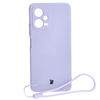 Etui Bizon Case Silicone Sq do Xiaomi POCO X5, Redmi Note 12 5G, jasnofioletowe