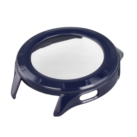 Etui ze szkłem do zegarka Bizon Case Watch Adamo do Xiaomi Watch S4, niebieskie