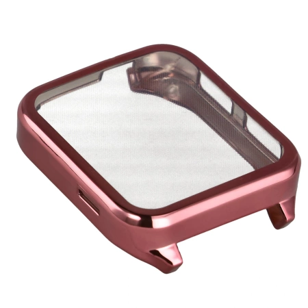 Etui z osłoną ekranu Bizon Case Watch Felipe do Garmin Venu X1, różowe