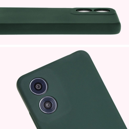 Silikonowe etui Bizon Soft Case do Motorola Moto G04, ciemnozielone