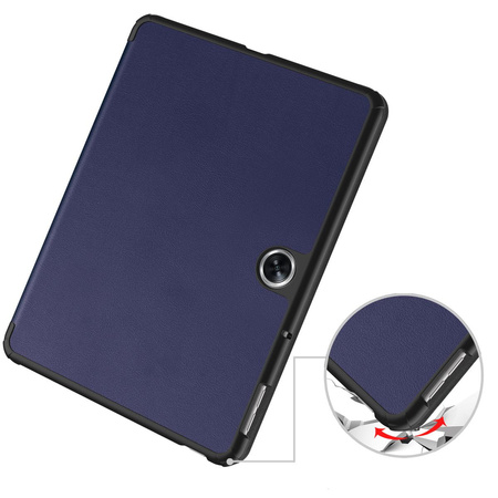 Etui Bizon Case Tab Croc do Oppo Pad Neo, granatowe