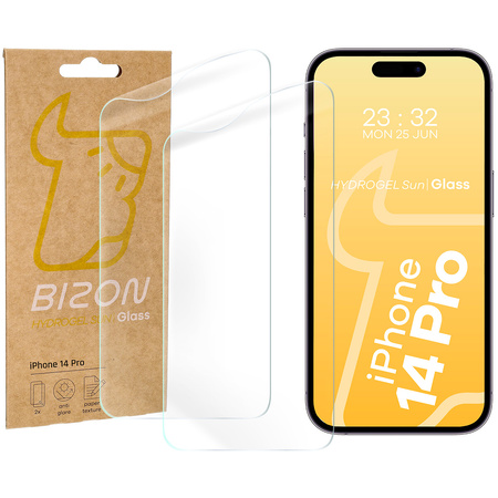 Folia matowa Bizon Glass Film Sun Duo do iPhone 14 Pro, 2 sztuki