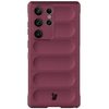 Pancerne etui Bizon Case Tur do Galaxy S23 Ultra, burgundowe