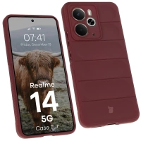 Pancerne etui Bizon Case Tur do Realme 14 5G, burgundowe