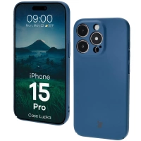 Etui Bizon Case Łupka do iPhone 15 Pro, niebieskie