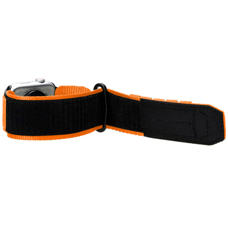 Sportowy pasek do zegarka Bizon Strap Watch Adventure do Apple Watch 44/45/46/49 mm, pomarańczowy