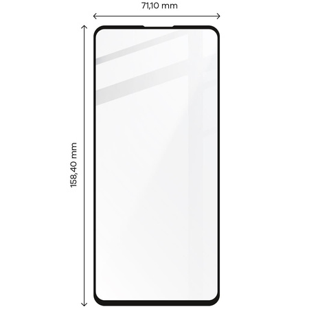 Szkło hartowane Bizon Glass Edge do Galaxy A73 5G, czarne