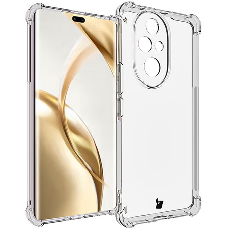 Elastyczne etui + 2x folia na ekran Bizon Case Clear Pack do Honor 200 Pro, przezroczyste