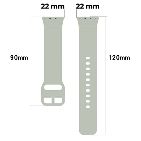 Pasek Bizon Strap Watch Silicone do Galaxy Fit 3, jasnozielony