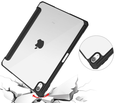 Etui Bizon Case Tab Clear Matt do Apple iPad Air 6 / Air 5 / Air 4 / iPad Pro 11 2018, czarne