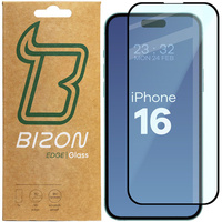 Szkło hartowane Bizon Glass Edge 2 do iPhone 15 / 16, czarne