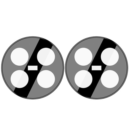 Szkło na aparat Bizon Glass Silk Lens do Realme 12 5G/12X 5G, 2 sztuki