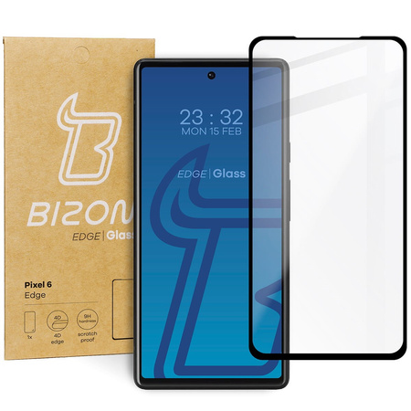 Szkło hartowane Bizon Glass Edge do Google Pixel 6, czarne