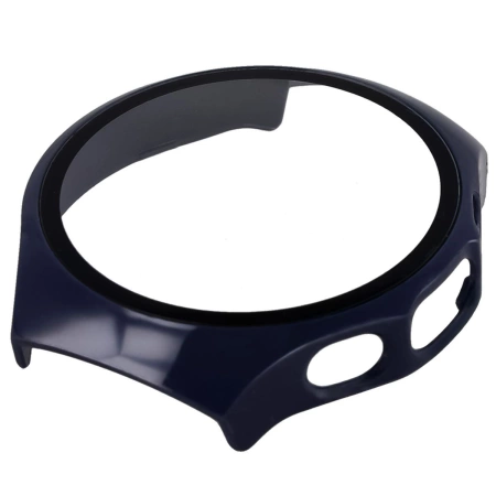 Etui ze szkłem do zegarka Bizon Case Watch Adamo do Huawei Watch 5 46 mm, niebieskie