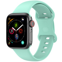 Pasek Bizon Strap Watch Silicone S do Apple Watch 44/45/46/49 mm, miętowy