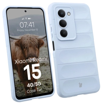 Pancerne etui Bizon Case Tur do Xiaomi Redmi 15 4G / 5G, jasnoniebieskie