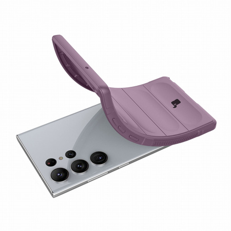 Pancerne etui Bizon Case Tur do Galaxy S23 Ultra, jasnofioletowe