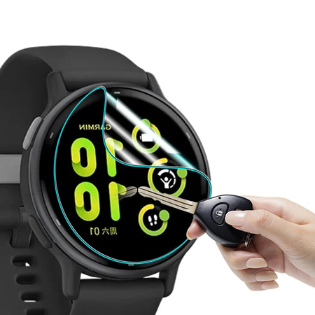 Folia hydrożelowa na ekran Bizon Glass Watch Hydrogel Duo do Garmin Vivoactive 6 / 5, 2 sztuki