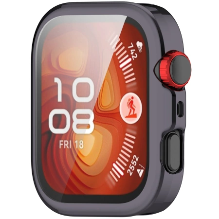 Etui z osłoną ekranu Bizon Case Watch Felipe do Huawei Watch Fit 4 Pro, szare