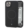 Silikonowe etui z pierścieniem magnetycznym Bizon Soft Case Magnetic do iPhone 15 Plus/14 Plus, czarne