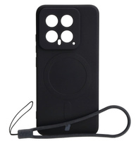 Etui Bizon Case Silicone Magnetic Sq do Xiaomi 14, czarne