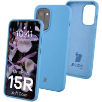 Silikonowe etui Bizon Soft Case do OnePlus 15R, niebieskie