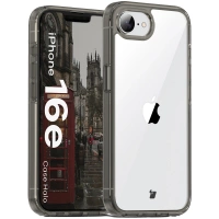 Etui Bizon Case Halo do iPhone 16e, przydymione-czarne