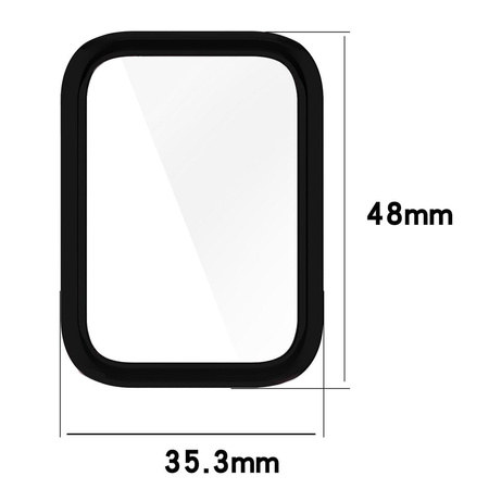 Etui Bizon Case Watch Felipe do Xiaomi Smart Band 8 Pro, czarne