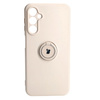 Etui Bizon Case Silicone Ring Sq do Galaxy A24, beżowe