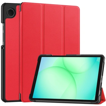 Etui z klapką Bizon Case Tab Croc do Galaxy Tab A11 / A9, czerwone