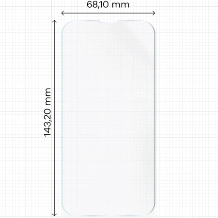 Folia hydrożelowa na ekran Bizon Glass Hydrogel Front do iPhone 16e / 14 / 13 Pro / 13, 1 sztuka