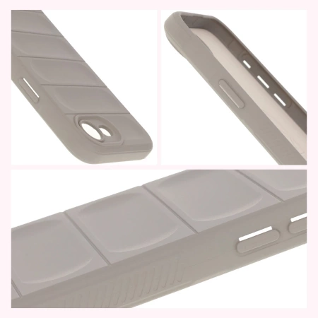 Pancerne etui Bizon Case Tur do iPhone 16e, jasnoszare