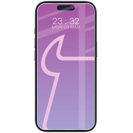 Elastyczne szkło hybrydowe Bizon Glass Mule do iPhone 16 Pro