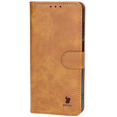 Etui z klapką Bizon Case Pocket do Galaxy M15 5G, brązowe