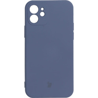 Etui Bizon Case Silicone do iPhone 12, szare